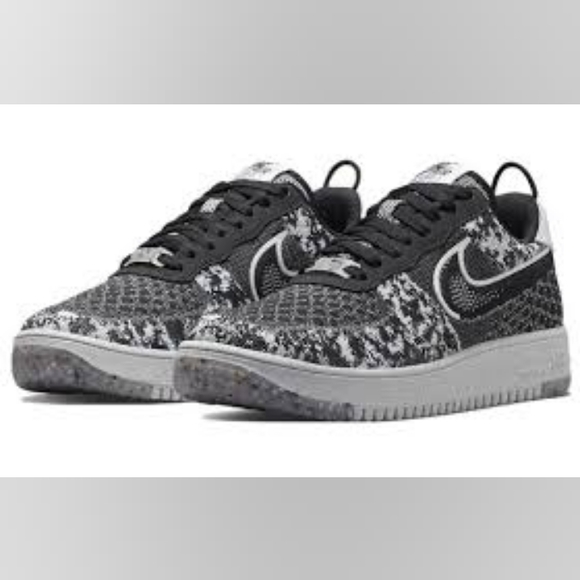 Nike air force 1 flyknit crater size 11 black white oreo men's new - Picture 1 of 10
